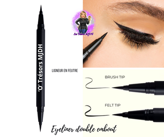 Eyeliner double embout en feutre